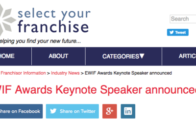 Select Your Franchise, featured EWIF Awards 2017 PR.